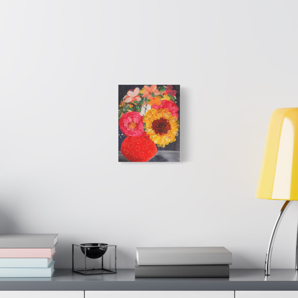 Peonies & Sunflower Vase