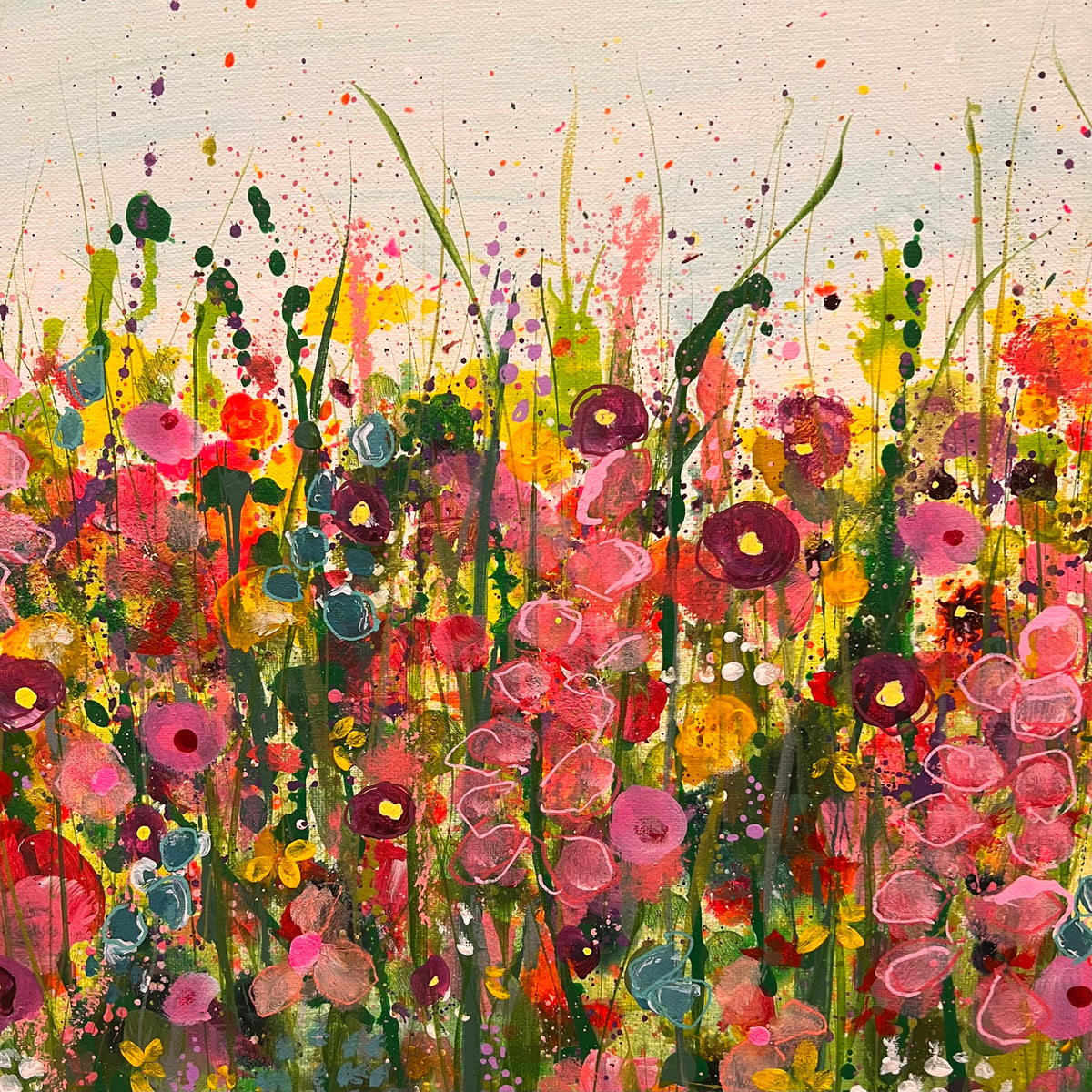 Wildflowers - Mixed Media on Canvas