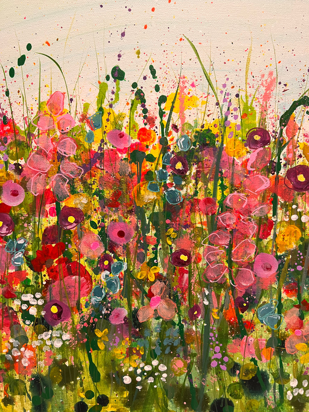 Wildflowers - Mixed Media on Canvas